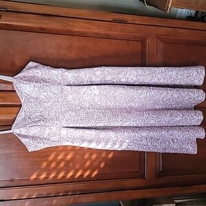 Spaghetti Strap  Broadcade Dress wedding prom  Evening Bobbie Core strecth SZ L